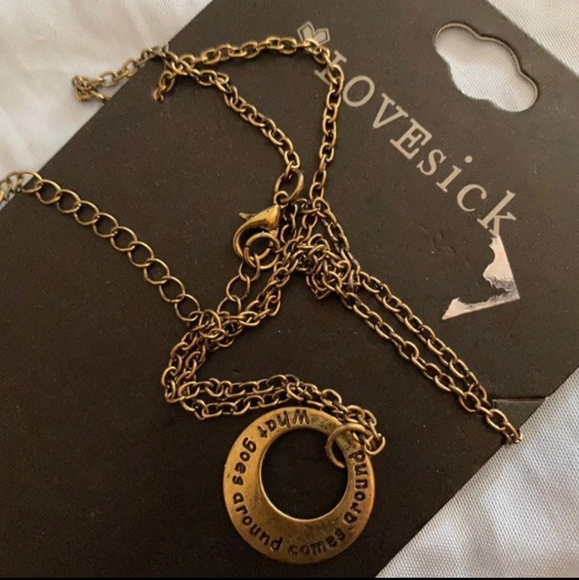 Hot Topic Lovesick Karma circle necklace - Picture 3 of 7